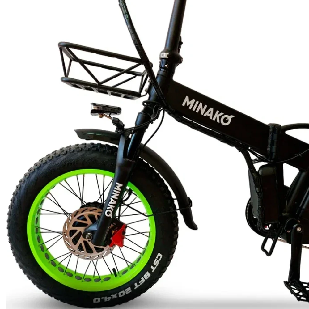 Электровелосипед Minako F10 Dual салатовый гидравлика 2